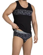 ست زیرپوش مردانه رکابی اسلیپ سیلکا مدل مهبد