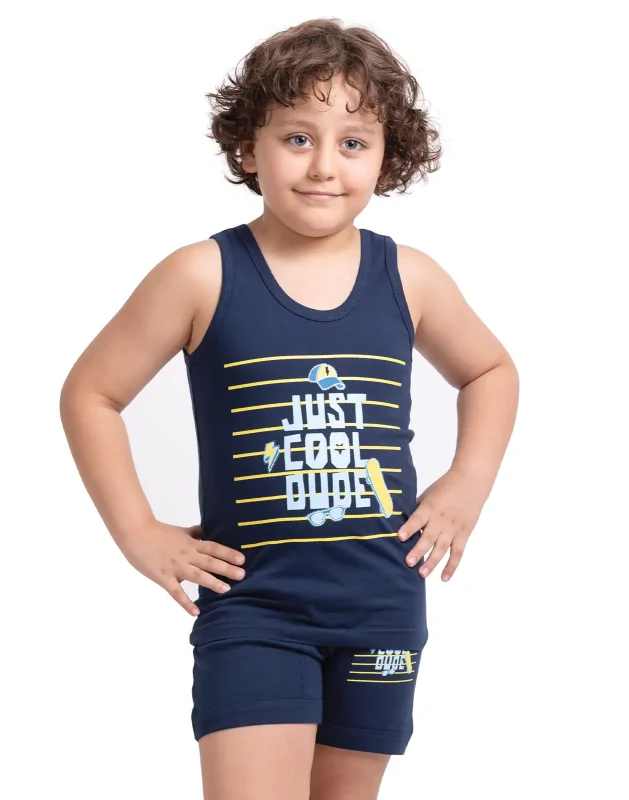 ست زیر پوش پسرانه پادار cap سیلکا