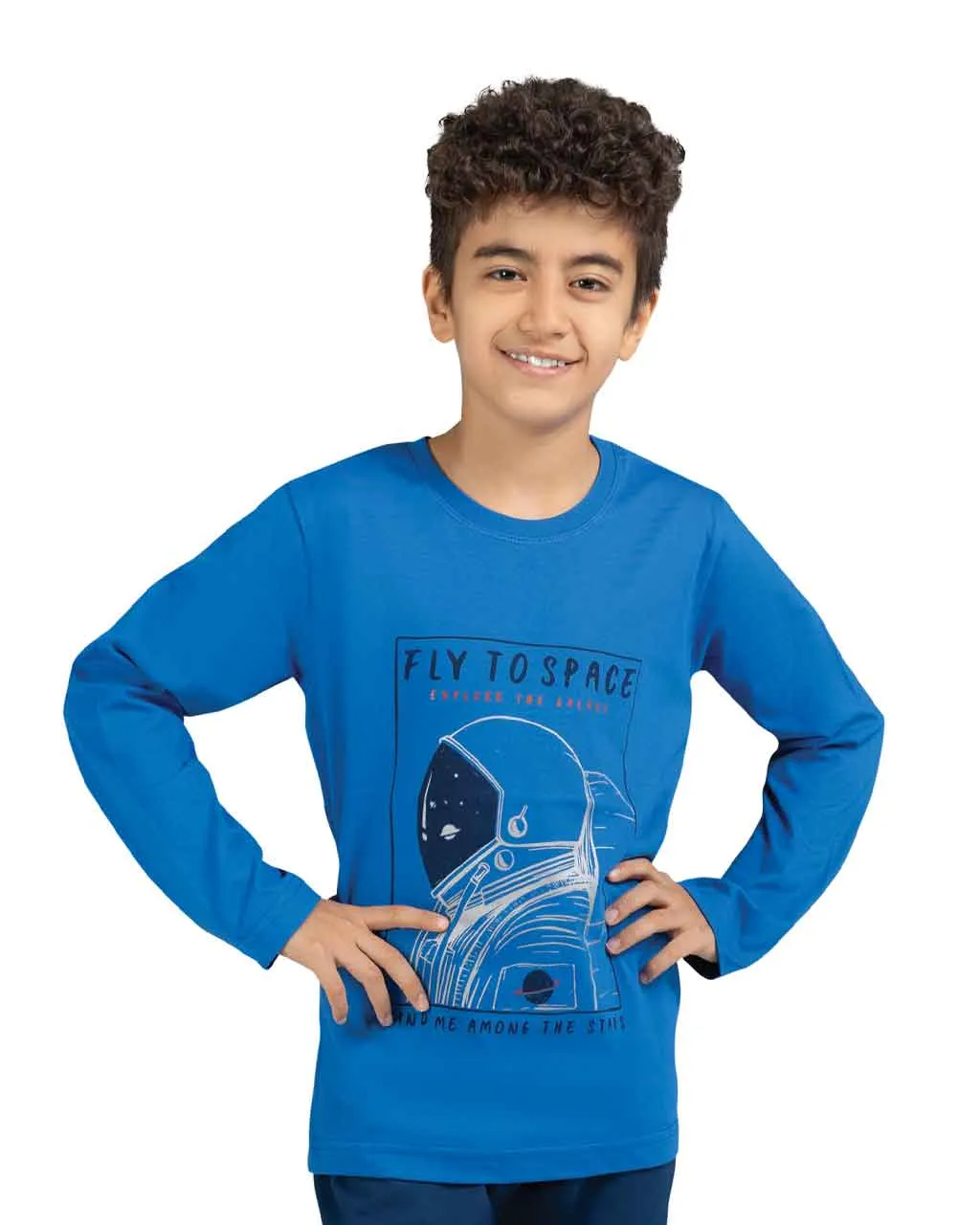 fazanavard out let-12-p تیشرت نخی پسرانه astronot سیلکا