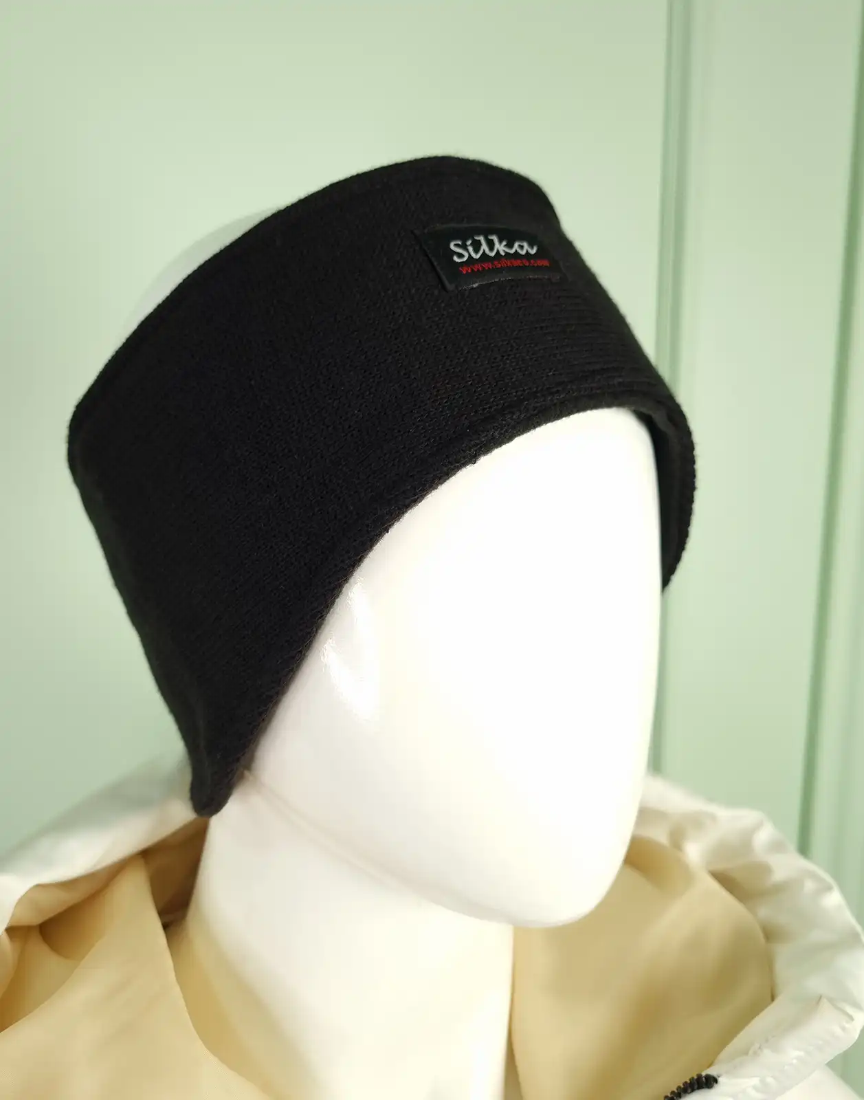 head band logo silka.M (2) هد بند زمستانی مردانه کاموایی چسبدار سیلکا