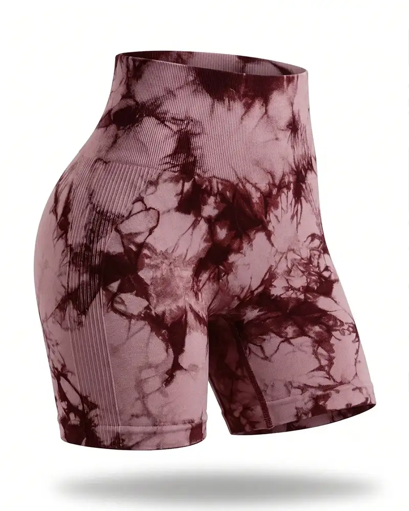 4 شورتک ورزشی آبرنگی زنانه - تصویر 1