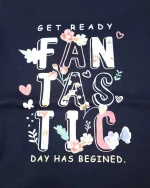 ست لباس راحتی دخترانه نیم آستین مدل fan - تصویر 4