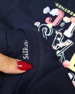 ست لباس راحتی دخترانه نیم آستین مدل fan - تصویر 2