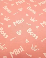ست لباس راحتی دخترانه نیم آستین مدل mini boss - تصویر 3