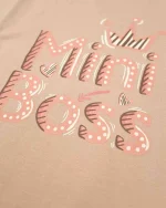 ست لباس راحتی دخترانه نیم آستین مدل mini boss - تصویر 4