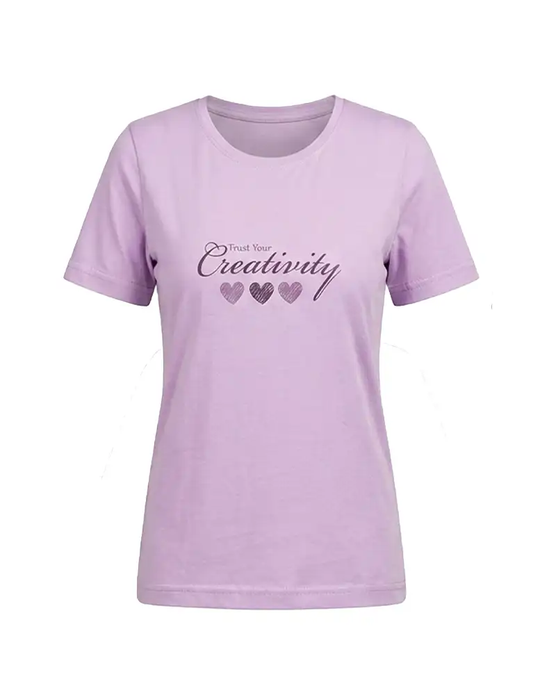 merila-tshirt تیشرت نخ پنبه زنانه طرح مریلا سیلکا - تصویر 1