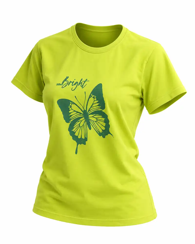 tshirt-parvane تیشرت دخترانه نخ پنبه پروانه سیلکا - تصویر 1